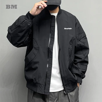Tommasino Kõrge Kvaliteedi Bomber Jacket, Meeste Riided Jaapani Streetwear Trendikas Lahti Väljas Vabaaja Hingav Mantel Harajuku