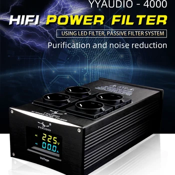 HiFi Võimu Filter Eu Pistik Power Noise Filter Võimendi Võimsus Konditsioneer, EL Turustusvõimalusi Võimsusega Riba Puhastaja Audio Müra Ac Power