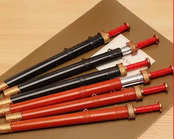 Loominguline Mõõk-kujuline geeli pliiats 0.38 must pliiats kingitused 10tk tasuta shipping