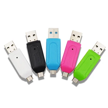 1~5TK 2 In 1 USB OTG Adapter Universaalne USB-TF-Kaardi Lugeja mälupulk või Väline Adapter TF/Mirco Smart Mälukaart