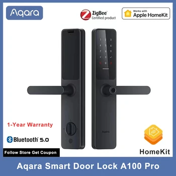 Aqara Smart Ukse Lukk A100 Pro Zigbee 5.0 Bluetooth Apple Homekey Avada Sõrmejälje Avada Tee Apple HomeKit Smart Home
