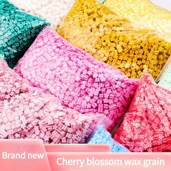 500g Multi-värviline Stiil Cherry Blossom Tulekahju Värvi Vaha Tera Täielik Komplekt DIY Tihend Vaha Pärlite