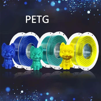 3D-Printimine Tarbekaubad Särav PETG Kõrge Läbipaistvuse ja Kõrge Sitkus Line 1kg 1.75 mm Reklaam Luminestsents