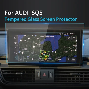 Auto Kleebised Kriips Panel Ekraani Kaitsekile Audi SQ5 2023 Navigatsioon Ekraan Karastatud Klaasist kaitsekile Auto GPS Tarvikud