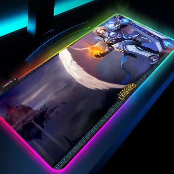 League of Legends Joonis Ekstra Suur Hiir Matt-Mängude Tarvikud LED Tabel Vaipa Internet Cafe HD Mouse Pad RGB Mäng Matid Kohandatud