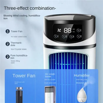 Kaasaskantav Konditsioneer Home Mini Air Cooler Kaasaskantav Konditsioneer Office 6 Käiku Tuule Must Valge