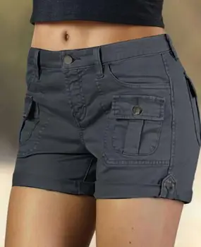 Naiste lühikesed Püksid 2023 Uus Tasku Disain Vabaaja Püksid Lasti Mini lühikesed Püksid Girly Igapäevane Casual Fashion Kõik-Mängu Lühikesed Püksid