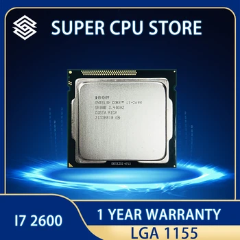 Процессор Intel Core i7-2600 i7 2600 3,4 ГГц, четырехъядерный, 8 Мб, 95 Вт, LGA 1155