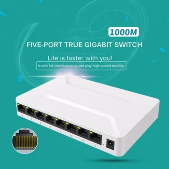 8 Porti Network Switch With Gigabit Network Switch 10/100/1000mbps Fast Ethernet Switch