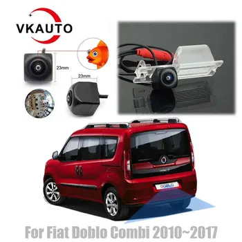 VKAUTO Fish Eye tagurdamiskaamera Fiat Doblo Combi EV 2010~2017 CCD HD Öise Nägemise Reverse Parkimine Backup Kaamera AHD Cvbs