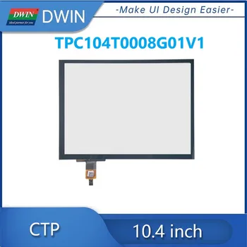 DWIN 10.4 Tolline GT9110 Töötleja Karastatud Klaasist Mahtuvuslik Puutetundlik TPC104T0008G01V1