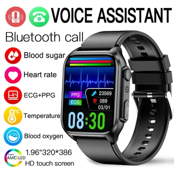 Uus Bluetooth Helistamine Smart Watch Noninvasive Veresuhkru Mehed EKG+PPG vererõhku, Keha Temperatuuri Jälgida Tervise Smartwatch